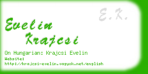 evelin krajcsi business card